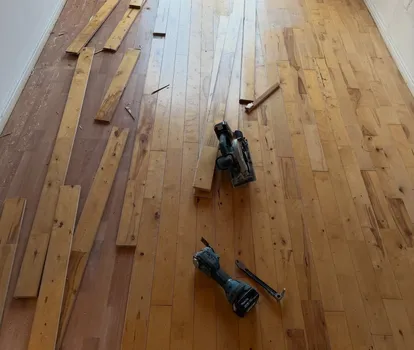 Floor Repair detail by Sunshine City Handyman