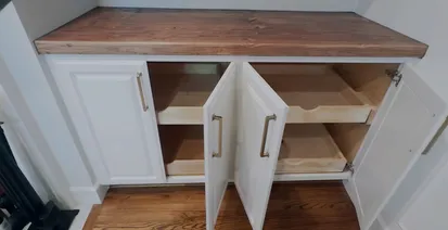 hidden cleat mounting - Built-In Shelving and Cabinet Drawers in Historic Kenwood