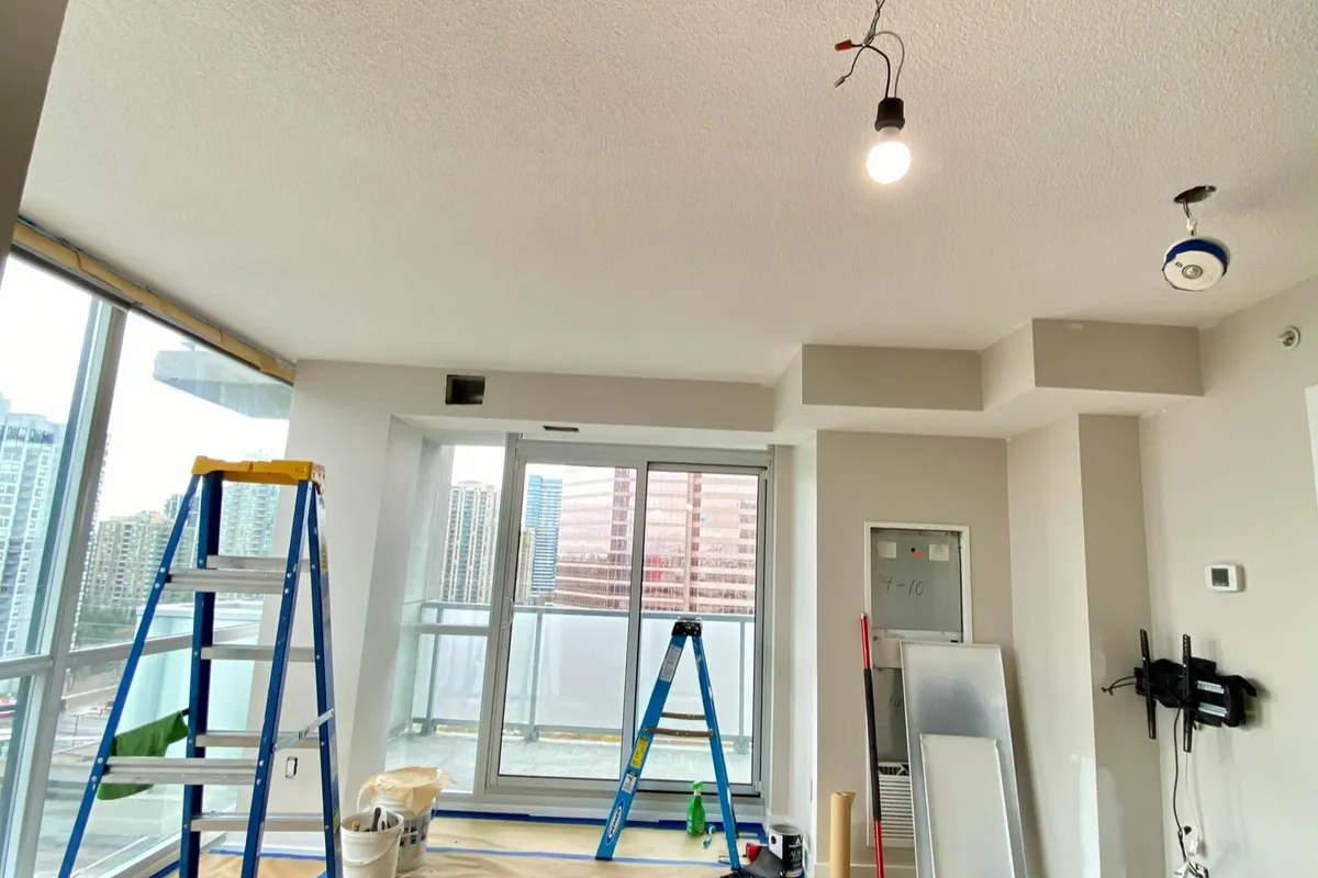High-Rise Condo Ceiling Painting in Downtown St. Pete